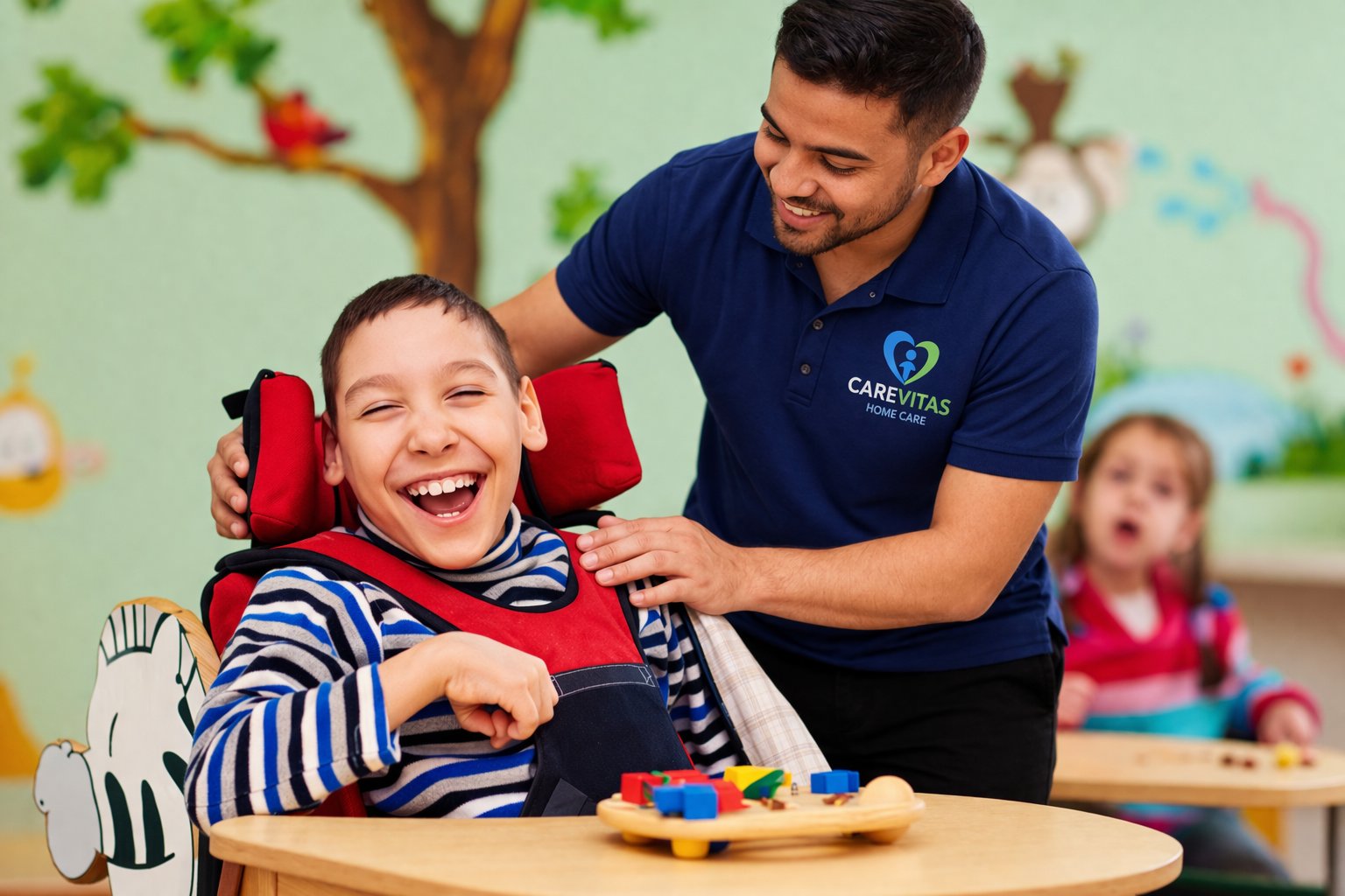 CareVitas caregiver providing personal care at home